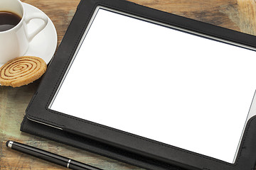 Image showing digital tablet with blank screen