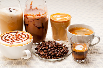 Image showing selection of different coffee type