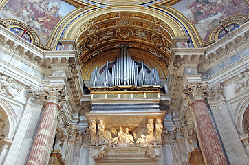 Image showing Catholic church organ