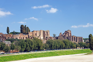 Image showing The Circus Maximus and Paltine Hill