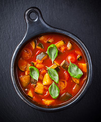 Image showing Minestrone soup