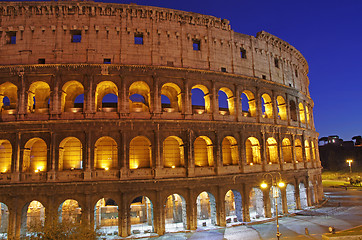 Image showing Night Scene at Colosseum