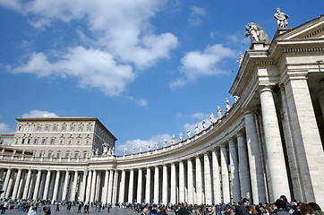 Image showing Saint Peter's Square Collonade