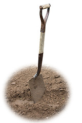 Image showing Shovel in the Dirt