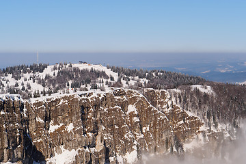 Image showing Metabief ski resort and mountain