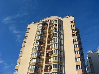 Image showing The multi-storey modern house