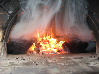 Image showing Fire from the furnace