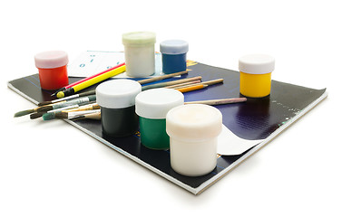 Image showing Art supplies are on the album