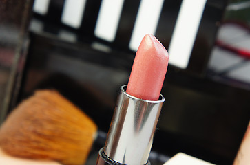 Image showing Lipstick and decorative cosmetic 