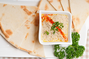 Image showing moutabal baba ghanoush eggplant dip