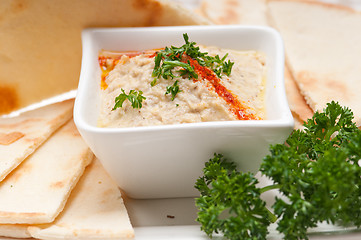 Image showing moutabal baba ghanoush eggplant dip