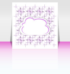 Image showing Flyer or Cover Cloudy Design