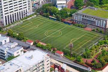 Image showing Soccer training field