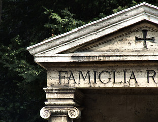 Image showing Old family grave