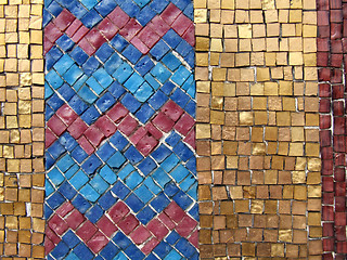 Image showing Colorful mosaic tiles
