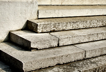 Image showing Old stone steps