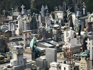 Image showing Monumental cemetary in Italy