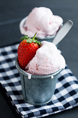 Image showing Strawberry ice cream