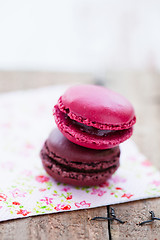 Image showing Two macaroons