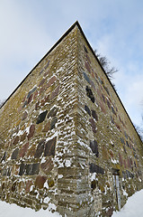 Image showing Angle of a stone wall of an ancient bastion