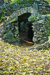 Image showing Input in a stone cave