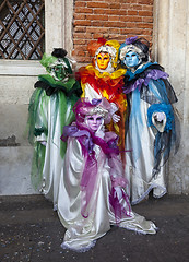 Image showing Grup of Disguised People