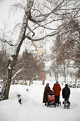 Image showing Walking in the park