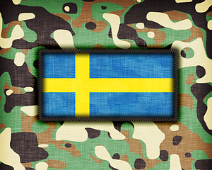 Image showing Amy camouflage uniform, Sweden