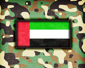 Image showing Amy camouflage uniform, The UAE