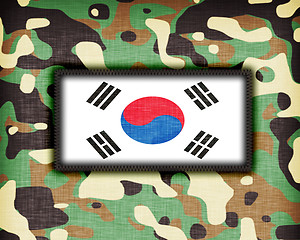 Image showing Amy camouflage uniform, South Korea