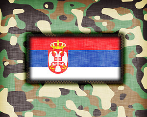 Image showing Amy camouflage uniform, Serbia