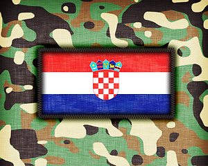 Image showing Amy camouflage uniform, Croatia