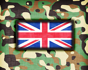 Image showing Amy camouflage uniform, UK