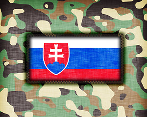 Image showing Amy camouflage uniform, Slovakia