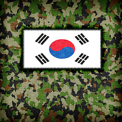 Image showing Amy camouflage uniform, South Korea