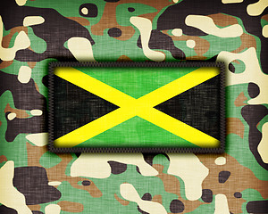 Image showing Amy camouflage uniform, Jamaica