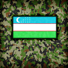 Image showing Amy camouflage uniform, Uzbekistan