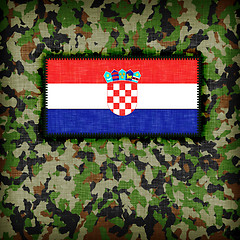 Image showing Amy camouflage uniform, Croatia