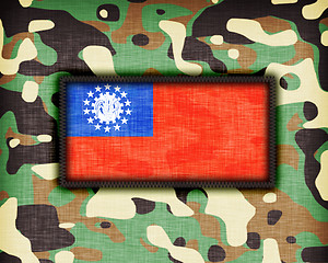 Image showing Amy camouflage uniform, Myanmar