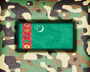 Image showing Amy camouflage uniform, Turkmenistan