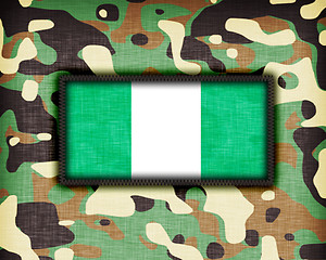 Image showing Amy camouflage uniform, Nigeria