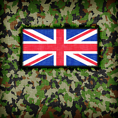 Image showing Amy camouflage uniform, UK