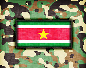 Image showing Amy camouflage uniform, Suriname