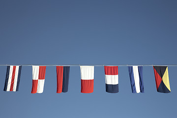 Image showing nautical flags