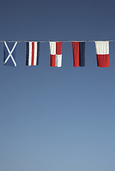 Image showing nautical flags