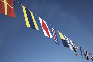 Image showing nautical flags