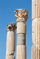 Image showing Corinthian columns in ancient Ephesus, Turkey
