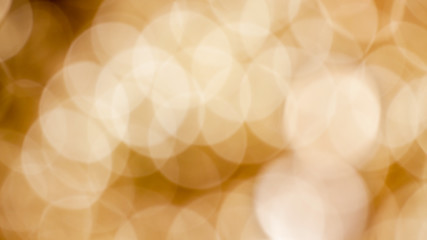 Image showing Bokeh background with defocused golden lights