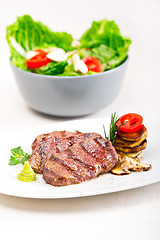 Image showing grilled Kobe Miyazaky beef