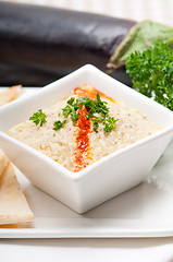 Image showing moutabal baba ghanoush eggplant dip